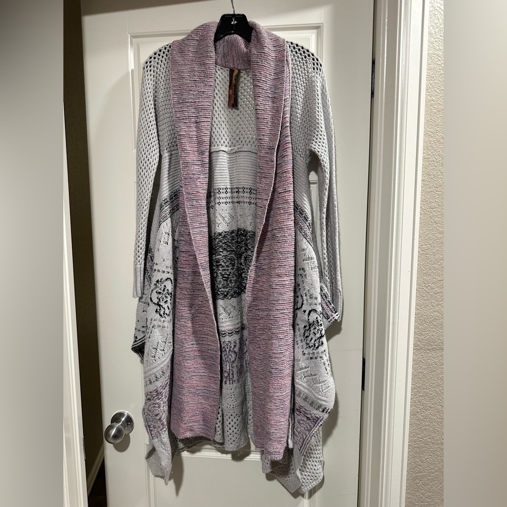 Long Cardigan Sweater - Large
